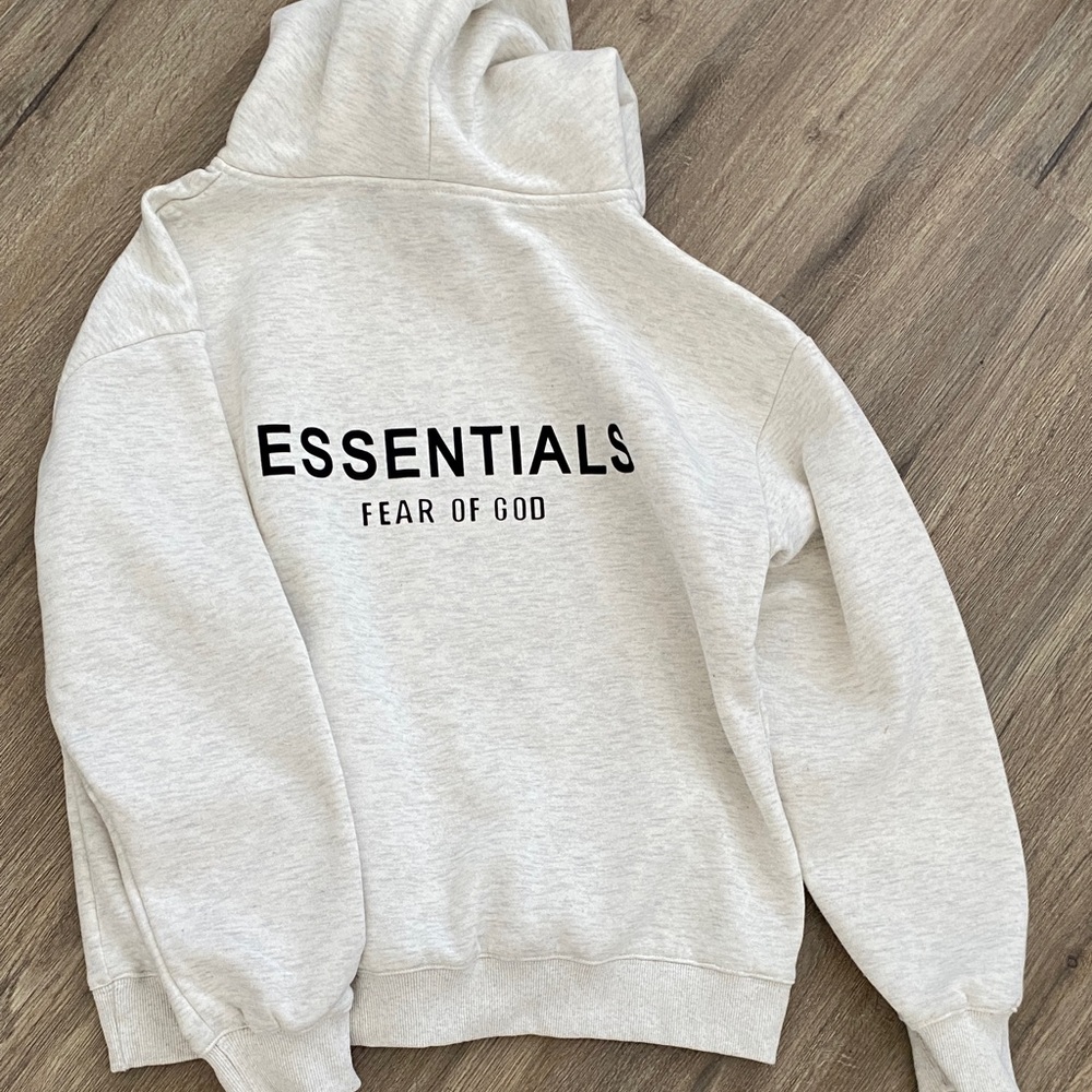 Gray Hoodie with Black Logo